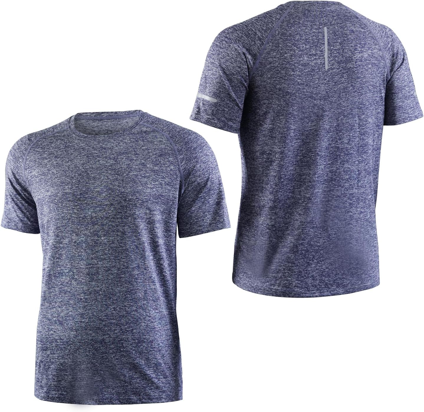 5-Pack Men's Workout T-Shirts - Reflective & Moisture-Wicking, Stretch Breathable Fabric for Running,Gym & Outdoor - Image 6