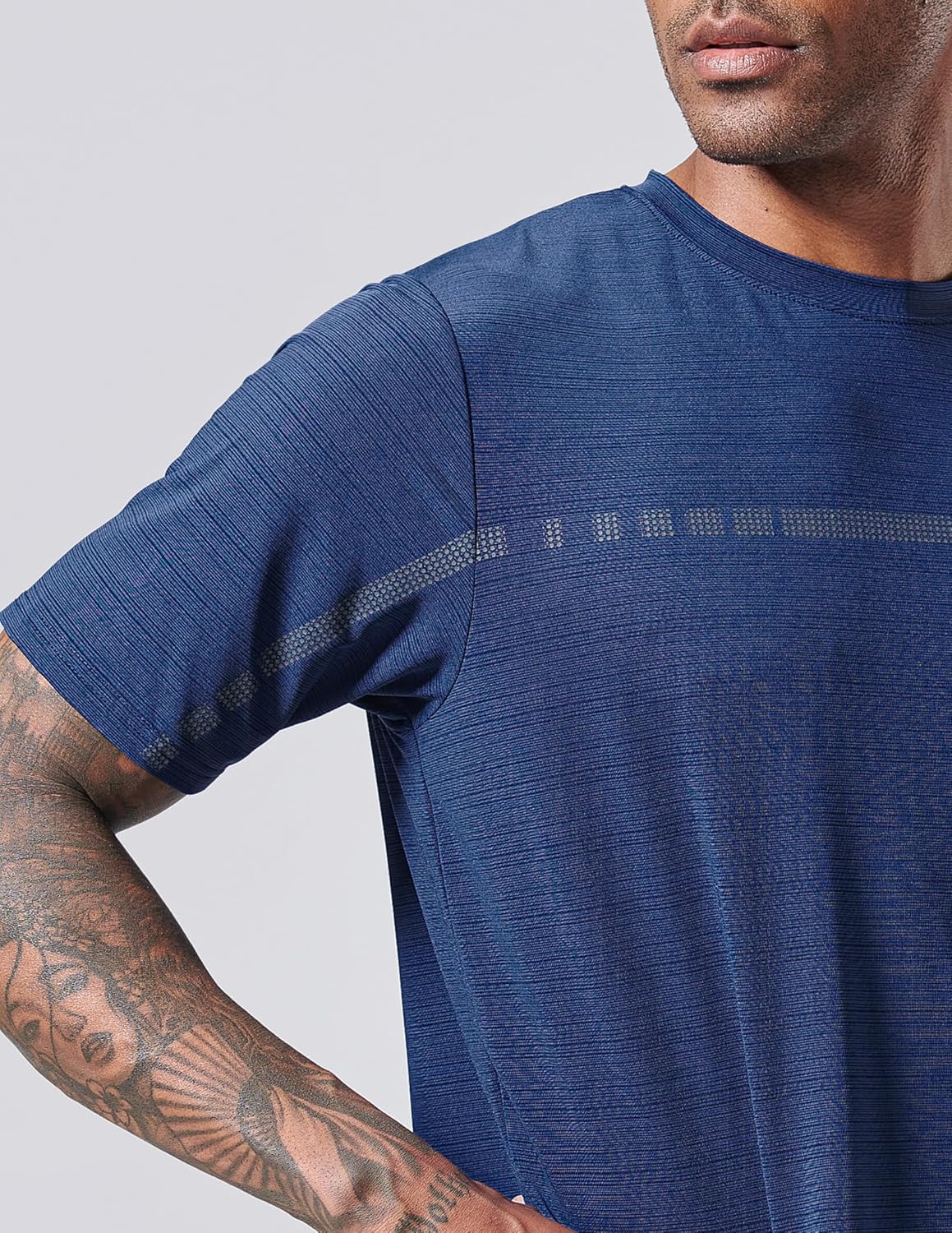 5 Pack Men\u2019s Active Quick Dry Crew Neck T Shirts | Athletic Running Gym Workout Short Sleeve Tee Tops Bulk - Image 4