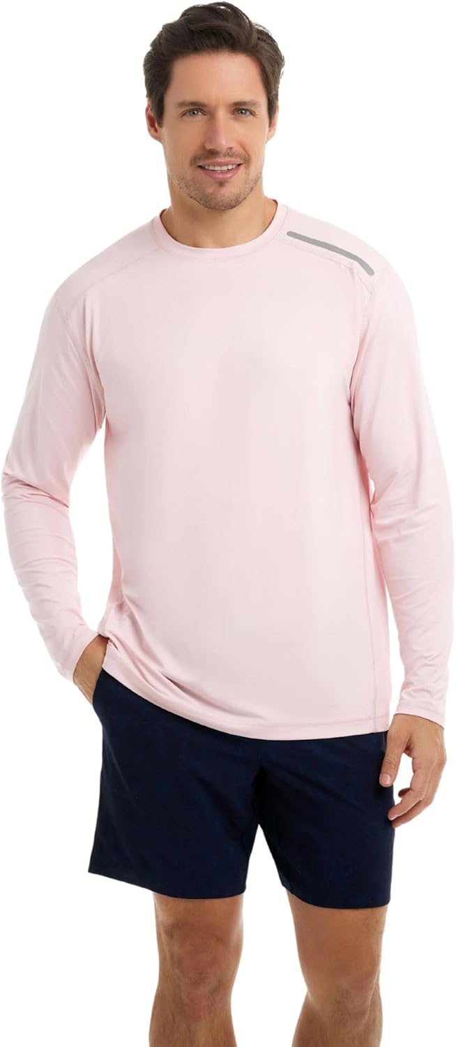 BloqUV Men's UPF 50+ Sun Protection Long Sleeve Active Jet Tee - Image 15