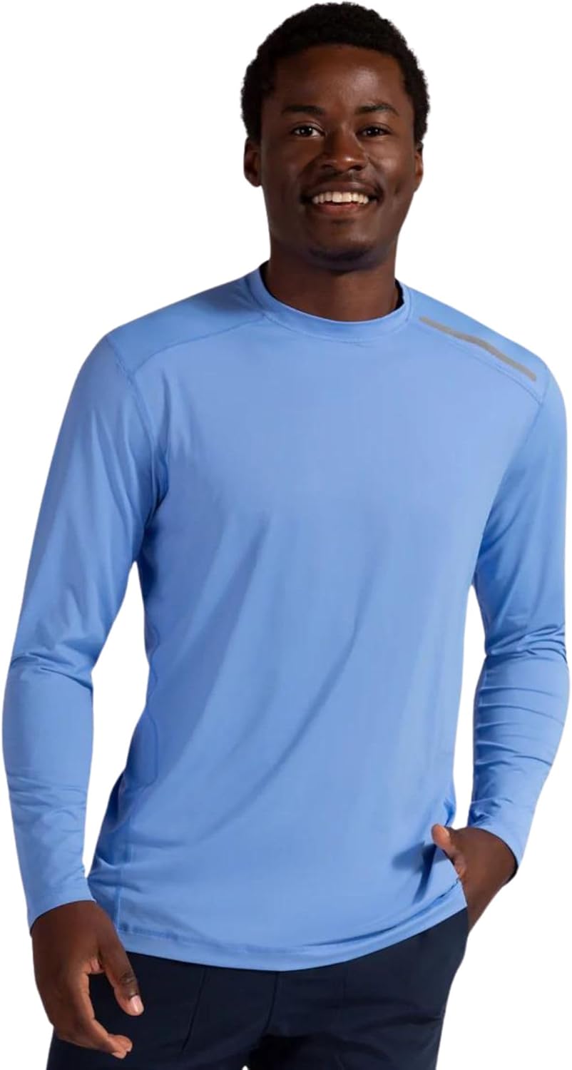 BloqUV Men's UPF 50+ Sun Protection Long Sleeve Active Jet Tee - Image 5