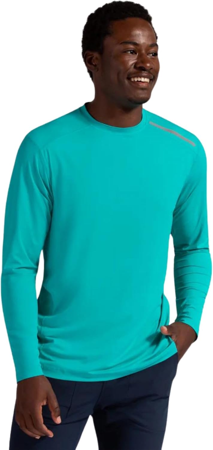 BloqUV Men's UPF 50+ Sun Protection Long Sleeve Active Jet Tee - Image 8
