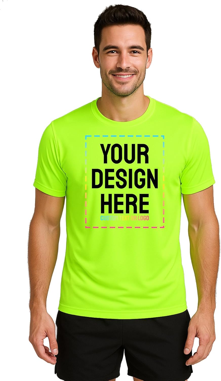 Custom Dry Fit T-Shirts \u2013 Moisture-Wicking Short Sleeve Performance Shirt for Men Women Gym Running Workout Sports