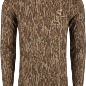 Drake Waterfowl Men's Performance Crew Long Sleeve T-Shirt - Lightweight Soft Breathable Quick-Dry Moisture-Wicking Camo Tee