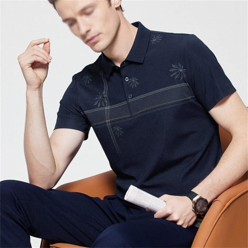 DUYHBAWRS Print Quick Dry Cool Feeling Breathable Shirt Short Sleeve Men's high Stretch - Image 3