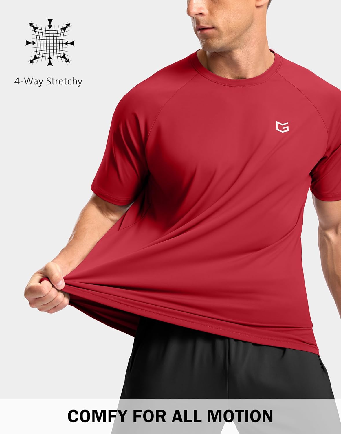 G Gradual Men's Workout Athletic T-Shirts Moisture Wicking Cooling Running Shirts Short Sleeve Performance Tee for Gym Tennis - Image 2