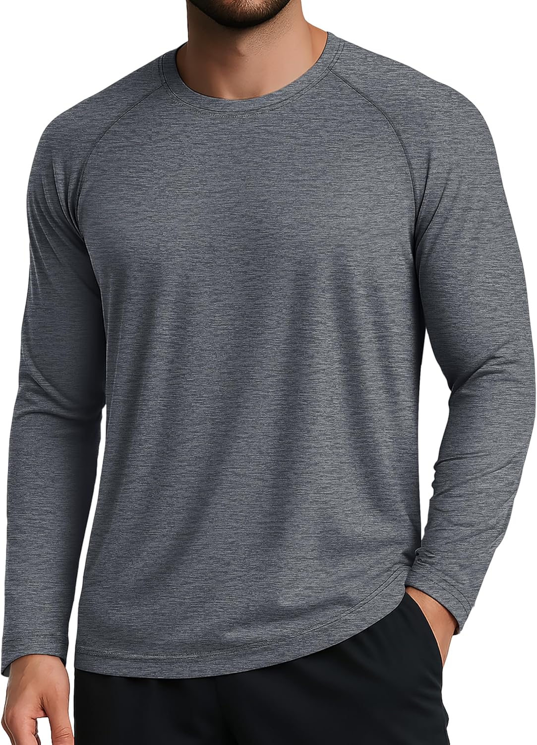 MAGCOMSEN Men's Long Sleeve Shirts UPF 50+ Sun Protection Dry Fit Shirts Athletic Fishing Hiking Workout Rash Guard - Image 8