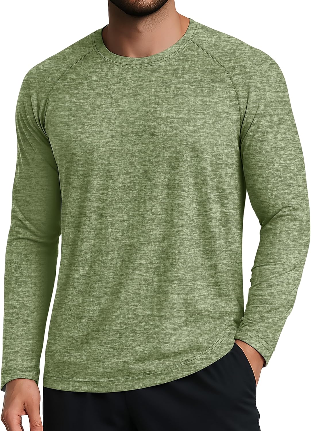 MAGCOMSEN Men's Long Sleeve Shirts UPF 50+ Sun Protection Dry Fit Shirts Athletic Fishing Hiking Workout Rash Guard