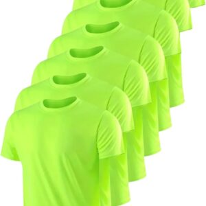 Men's 7-Pack Quick-Dry T-Shirt, Ultralight Gym Running Fitness