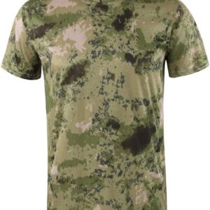 NSUQOA JSEIAJB Quick Dry Camouflage T Shirt Men O-Neck Short Sleeve Breathable Tee Tops Camo Fitness T-Shirts(E,S Code)