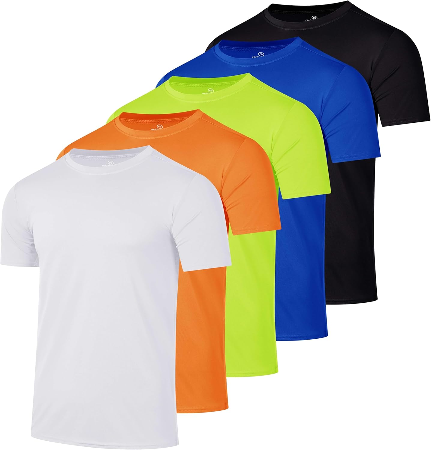 Real Essentials 5 Pack: Men\u2019s Short Sleeve Dry Fit T-Shirts \u2013 Moisture Wicking Athletic Workout Gym Fitness Casual Tees - Image 14