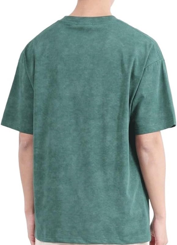 Retro Outdoor Sports Short Sleeves Fashion Cotton Round Neck Quick Dry T-Shirt Casual Breathable Loose Vest(Gray,Medium) - Image 2