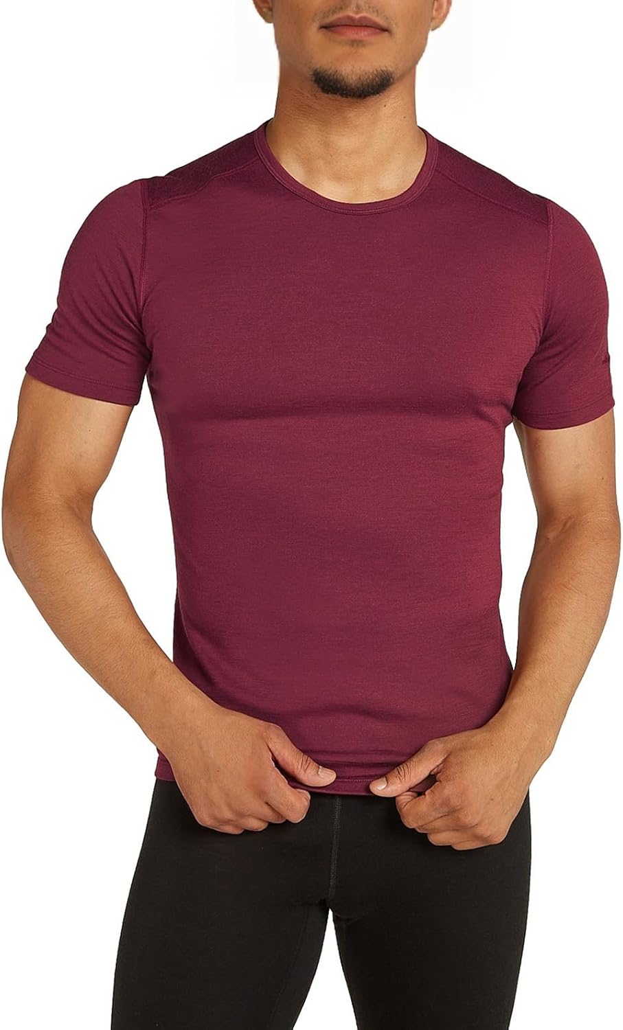 SIORO 100% Merino Wool T-Shirt for Men Short Sleeve Base Layers Odor Resistance Crew Neck Undershirt for Outdoor Hiking S-XXL - Image 9