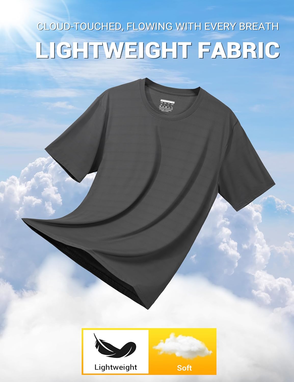 TACVASEN Men's Lightweight Athletic T-Shirts Quick Dry Workout Gym Tops Short Sleeve Running Tee Shirt Performance Activewear - Image 7