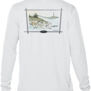Tru Addixion Long Sleeve Dry Fit Moisture Wicking UPF 50, UV Protection, T Shirt, Snook, Lightweight, Fishing, Outdoor