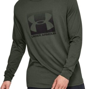Under Armour Men's Wordmark Sleeve Long Sleeve Tee (US, Alpha, X-Large, Regular, Regular, Baroque Green/Black (310))